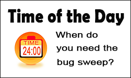 Bug Sweeping Cost in Dover